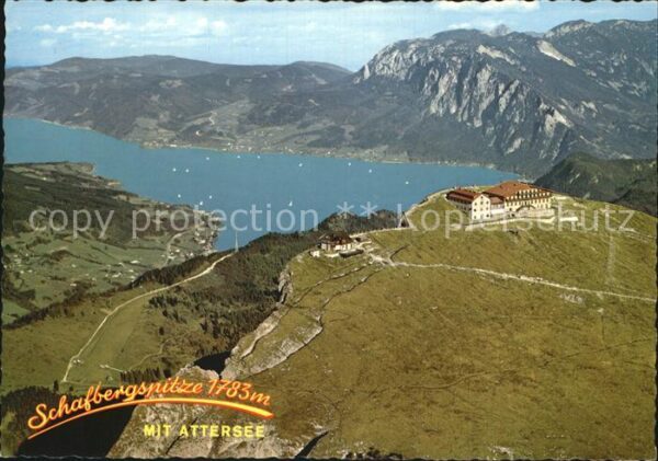 Attersee Schafbergspitze mit Berghotel