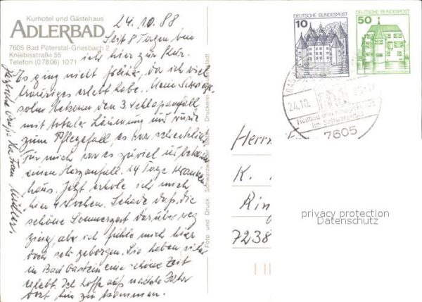 Bad Peterstal-Griesbach Kurhotel Gästehaus Adlerbad – Bild 2