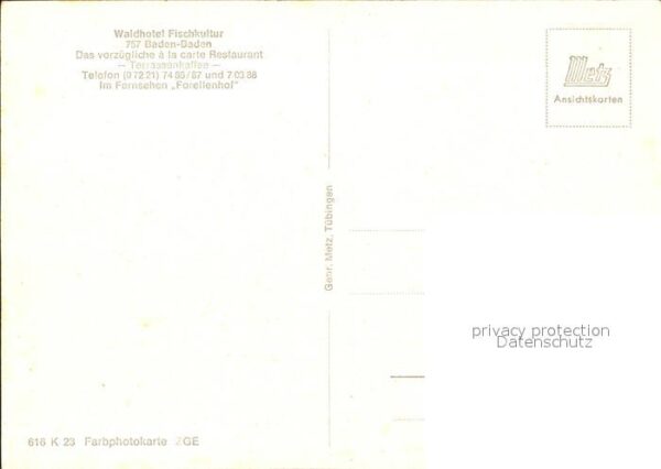 Baden-Baden Waldhotle Fischkultur – Bild 2