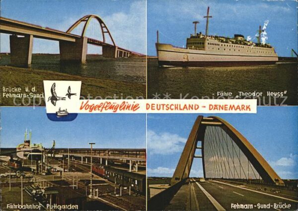 Fehmarn Fährbahnhof Puttgarden Sund-Brücke Fähr