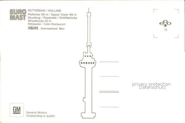 Rotterdam Platforms Space-Tower Euro-Mast Restaur – Bild 2