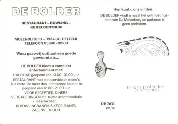 Moldenberg Restaurant Bowling Kegelcentrum De Bold – Bild 2