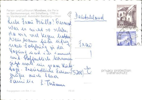 Mondsee Salzkammergut mit Schafberg – Bild 2