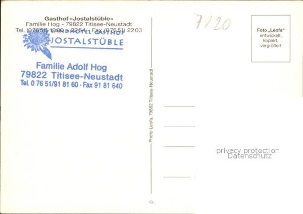 Titisee-Neustadt Gasthaus Jostalstüble – Bild 2