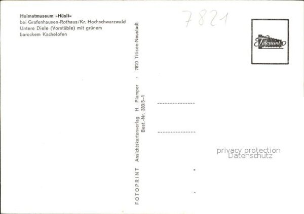 Rothaus Grafenhausen Heimatmuseum Hüsli Diele – Bild 2