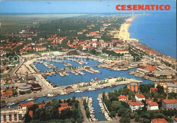 Cesenatico Fliegeraufnahme mit Segelhafen