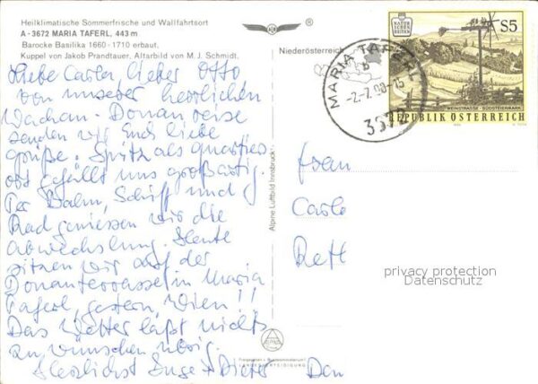 Maria Taferl Fliegeraufnahme Wallfahrtsort – Bild 2