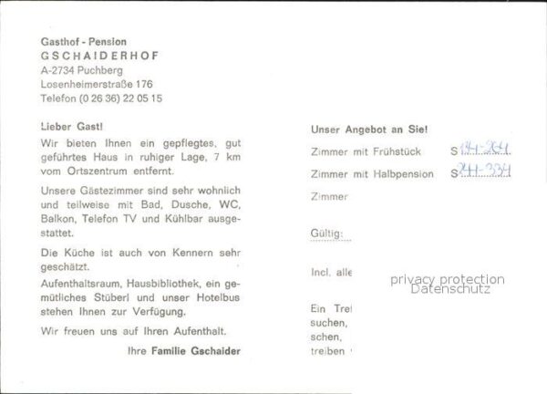 Puchberg Schneeberg Losenheim Gasthaus Pension Gschaiderhof – Bild 2