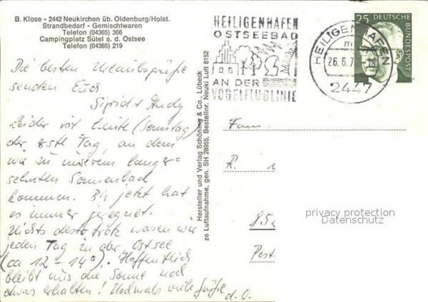 Neukirchen Oldenburg Fliegeraufnahme Camping – Bild 2
