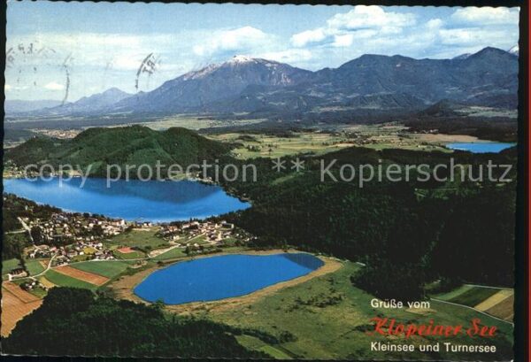 Klopeinersee Fliegeraufnahme Kleinsee und Turnersee