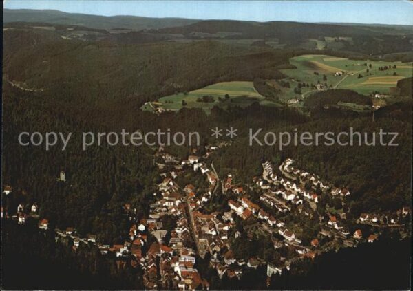 Triberg Schwarzwald Fliegeraufnahme