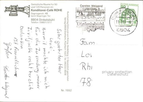 Dinkelsbuehl Konditorei Cafe Rohe – Bild 2