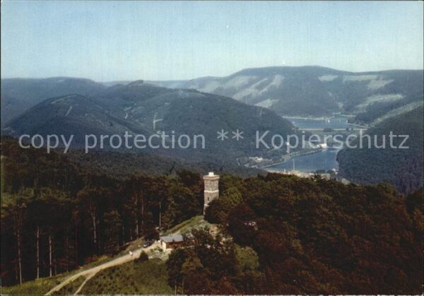 Bad Lauterberg Bismarckturm mit Odertalsperre
