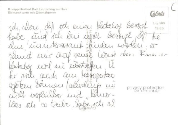 Bad Lauterberg Bismarckturm mit Odertalsperre – Bild 2