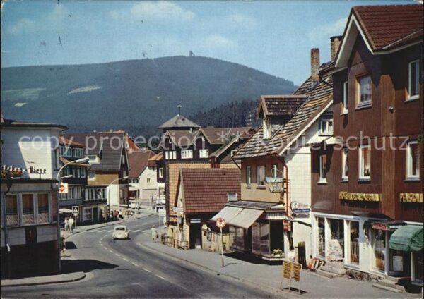 Braunlage Bahnhof Herzog W Str mit Wurmberg
