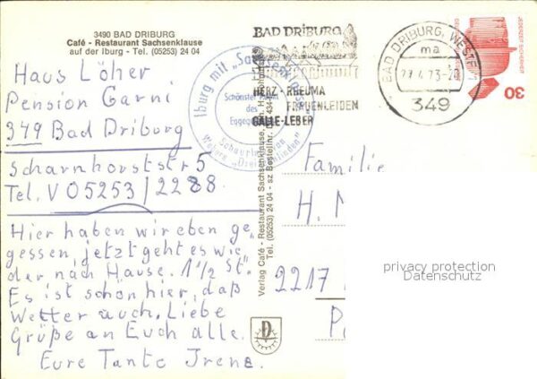 Bad Driburg Cafe Restaurant Sachsenklause – Bild 2