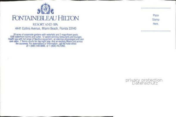 Miami Beach Fontainebleau Hilton – Bild 2