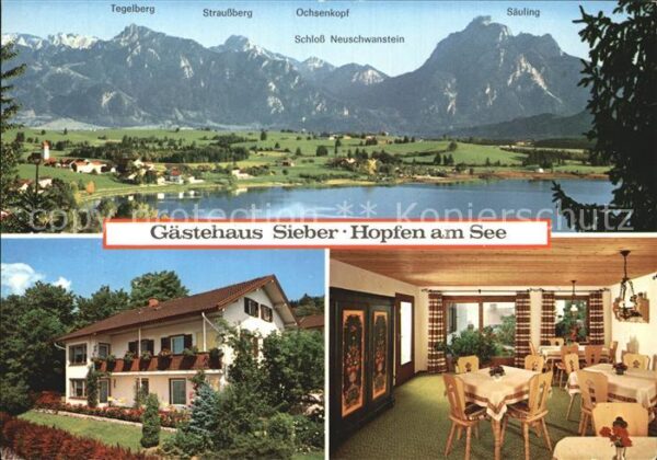 Hopfen See Panorama Gästehaus Sieber Gastraum