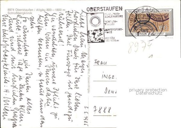 Oberstaufen Schlossbergklinik Fliegeraufnahme – Bild 2
