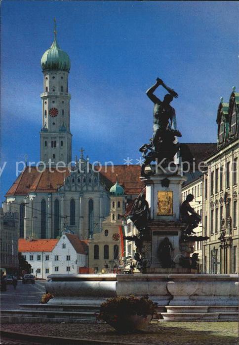 Augsburg Herkulesbrunnen St Ulrich Münster