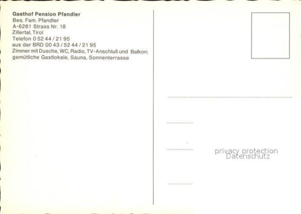 Strass Tirol Gasthof Pension Pfandler – Bild 2