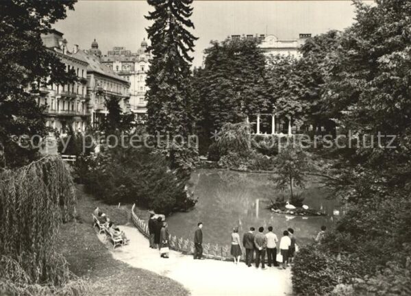 Marianske Lazne Kleiner Teich im Kurpark