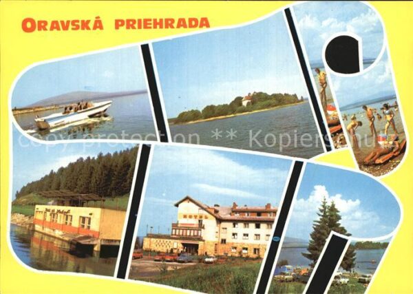 Oravska Priehrada Motorboot See Strandpartie Gasthaus Hot