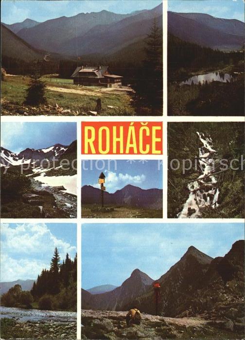 Rohace Berghütte Panorama Wasserfall Bergpanor