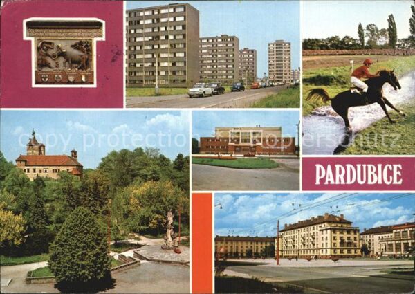 Pardubice Pardubitz Pernstejnsky relief Polabiny Z Velke Pa