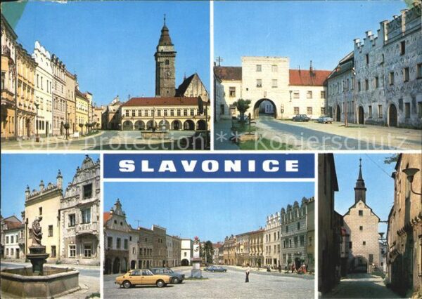Slavonice Zlabings Osada povysena na mesto Zachovan ucelen