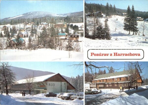 Harrachov Harrachsdorf Celkovy pohled Zakouti Obchodni dum Hor