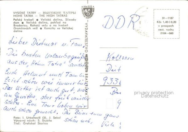 Vysoke Tatry Polsky hreben Velicka dolina Sliezsky d – Bild 2