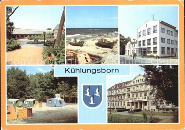 Kuehlungsborn Ostseebad Konzertgarten Bootsliegeplatz Betriebse