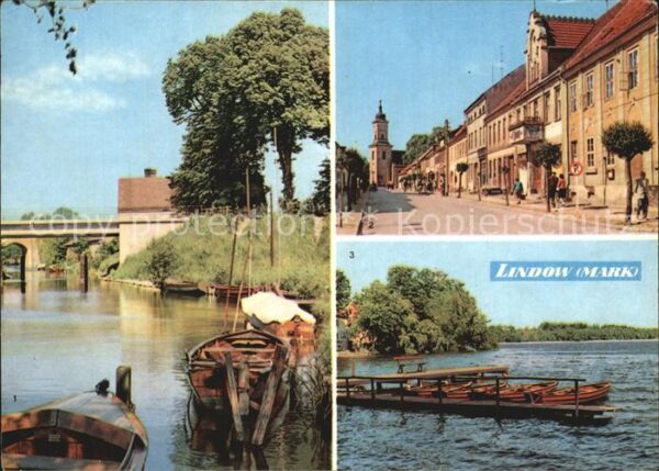 Lindow Mark Am Kanal Strasse des Friedens Wutzsee B