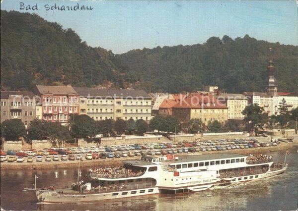 Bad Schandau Elbepartie Ausflugsdampfer Friedrich En