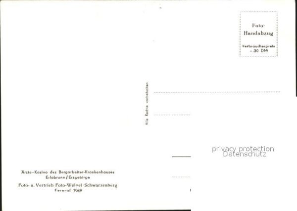 Erlabrunn Erzgebirge Ärzte Casino des Bergarbeiter Krankenha – Bild 2