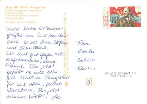 Zingst Ostseebad FDGB Erholungsheim Stranddistel Fischer – Bild 2