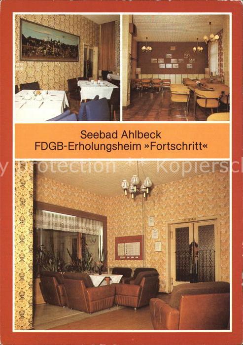 Ahlbeck Ostseebad FDGB Erholungsheim Fortschritt Gaststät
