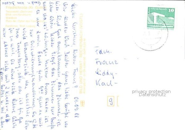 Friedrichroda Teilansicht Blick vom Kirchturm Waldbad – Bild 2