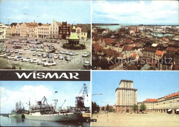 Wismar Mecklenburg Markt Überseehafen Panorama Wendorf PdF