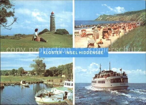 Kloster Hiddensee Leuchtturm Strand Hafen Fähre