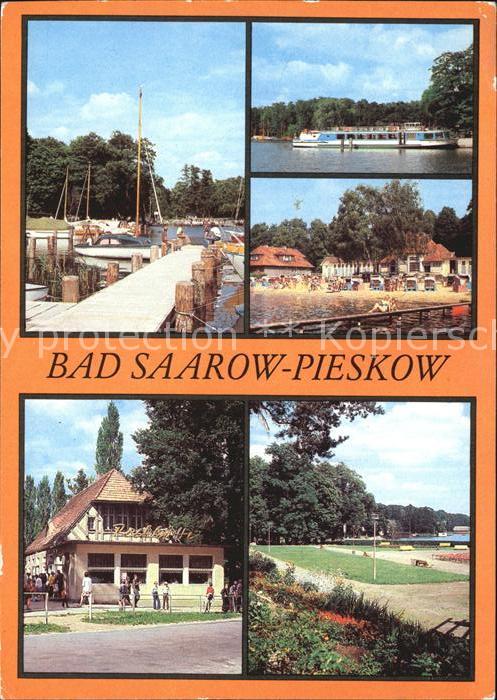 Bad Saarow-Pieskow Bootsanlegestelle Schwanenwiese Strandb