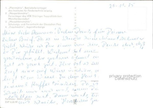 Muehltal Thueringen Ferienlager Pfarrmühle Naupoldsmühle Me – Bild 2