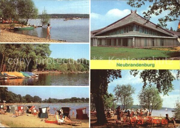 Neubrandenburg Tollensesee Bootshafen Freibad Stadthal