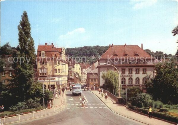 Greiz Thueringen An der Friedensbrücke