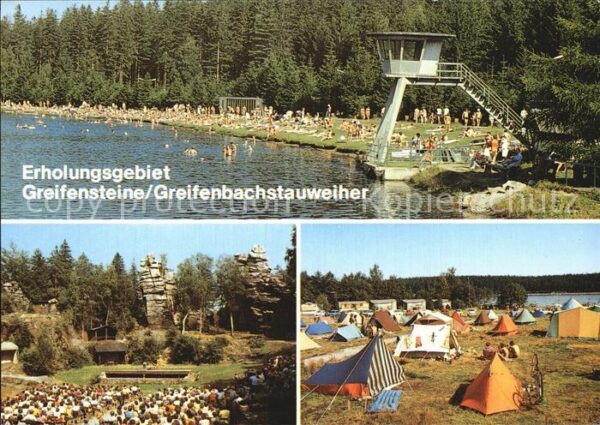 Ehrenfriedersdorf Erzgebirge Greifenbachstauweiher Greifensteine Nat