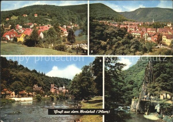Bodetal Harz Altenbrak Thale mit Rosstrappe Tresebur