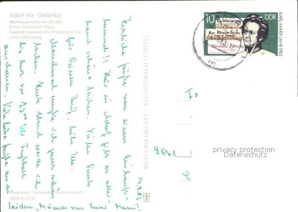Adorf Vogtland Markneukirchener Strasse Ernst Thälmann – Bild 2