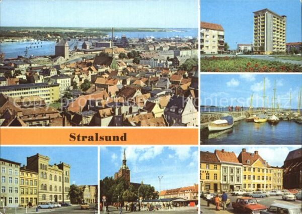 Stralsund Mecklenburg Vorpommern Panorama Leninplatz Ostkreuz Heinrich H