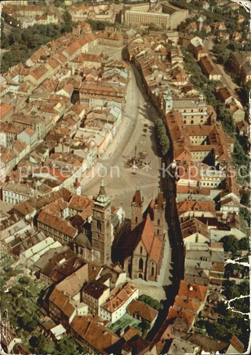 Kralovehradecko Hradec Kralove Zizkovo namesti Zizkaplatz Kirche Flieg